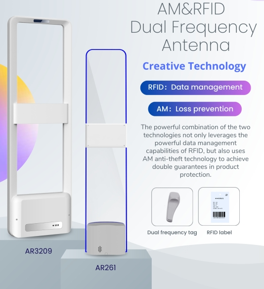 АМ+РФИД врата са двофреквентним каналом, препоручена за продавнице обуће и одеће!